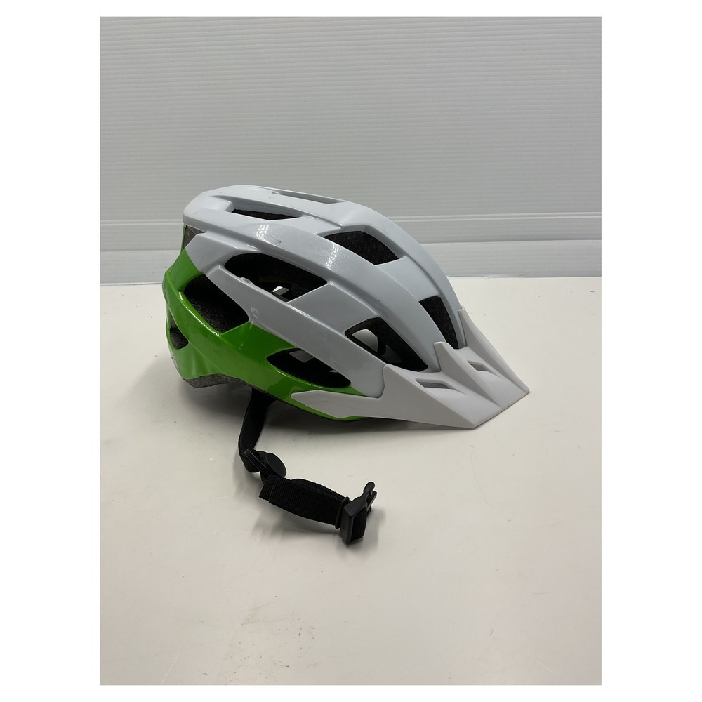 Unbranded MTB‎ Helmet White Green Size L with Visor